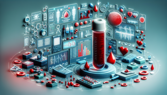 General Health Blood Test in Solihull: A medical setup in Solihull analyzing a blood sample for health assessment with diagnostic tools.