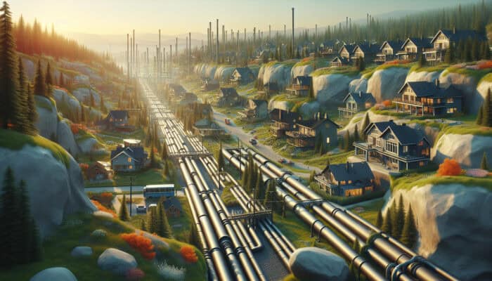 Natural Gas Line Services in Port Moody: A vibrant Port Moody community using natural gas for heating and cooking, emphasizing low emissions and efficiency.