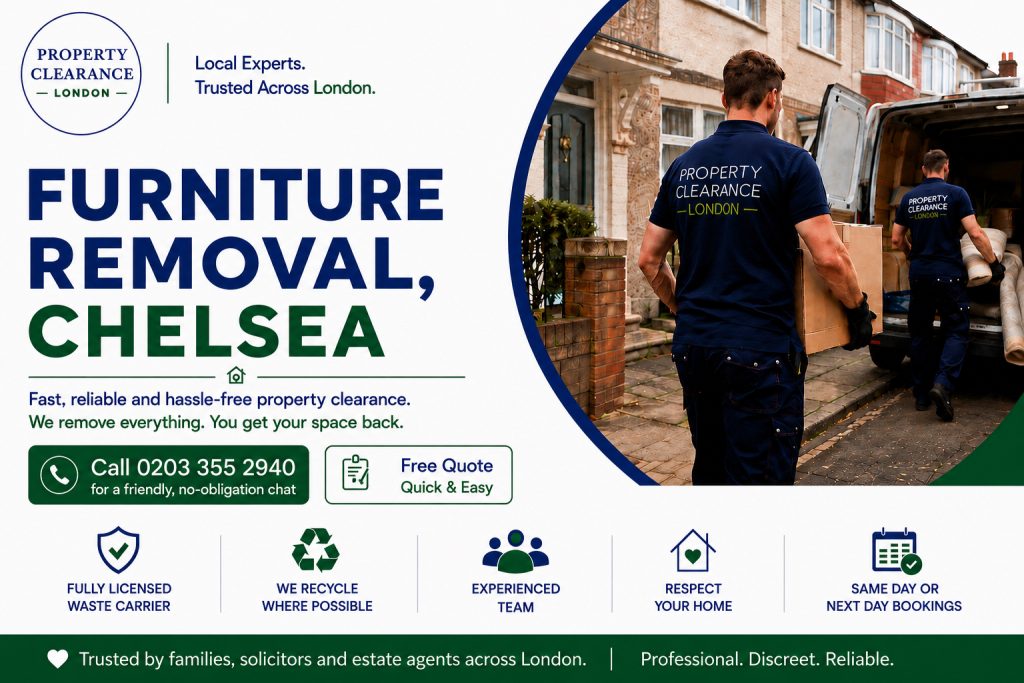 Furniture Removal Services for Hassle-Free Relocations in Chelsea