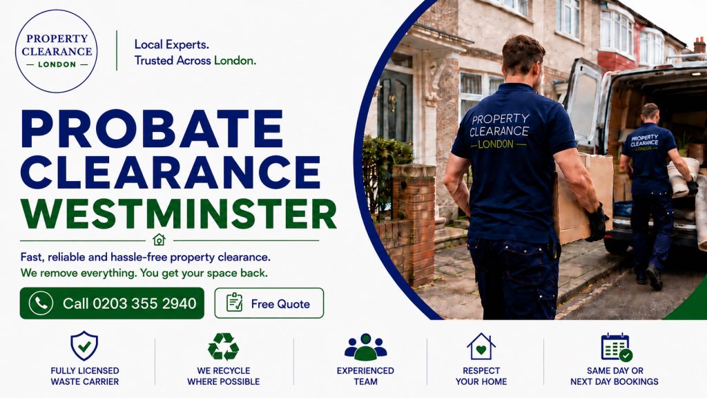 Probate House Clearance Services in Westminster Available Now